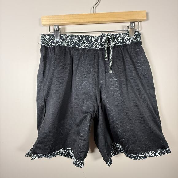 Nike Shark Mens SIZE SMALL Black Shark Icon 6.5" Volley Print Board Trunks Sport - Picture 11 of 12